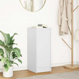 Sideboard White 29.5x34x76 cm Engineered Wood