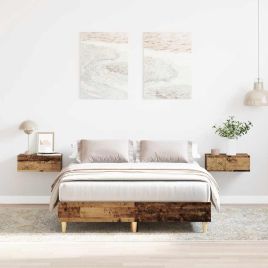 Bedframe Old Wood 120x200cm Engineered Wood