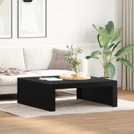 Black Oak Coffee Table - 100 x 100 x 35 cm, Made from Quality Engineered Wood