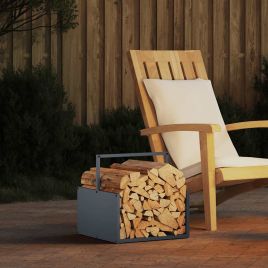 Firewood Rack Anthracite 40x40x40 cm Cold-rolled steel