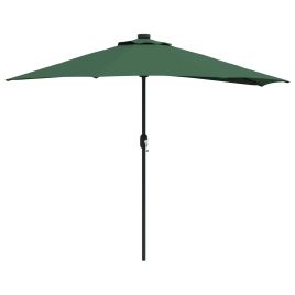 TAGLEN Garden Parasol 294x150x224 cm Polyester and Steel - Green