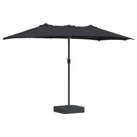 TAGLEN Garden Parasol 385x209x244 cm Polyester - Black