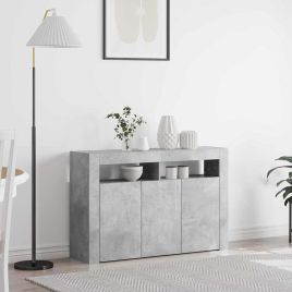 Sideboard Concrete Grey Engineered Wood 116 x 30 x 75 cm