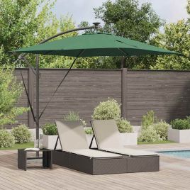 SERIDG Cantilever Banana Parasol 249x249x250 cm - Green