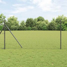 Euro Fence Grey 1.4x10 m Steel