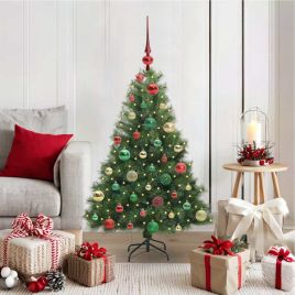 ELSERA Artificial Christmas Tree with 150 LEDs Green 120 cm PE and PVC