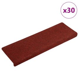 Stair Mats Self-adhesive 30 pcs Red 65x21x4 cm