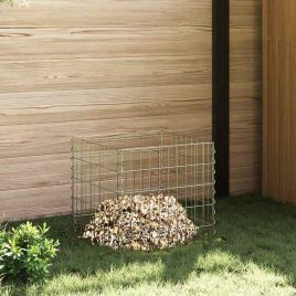 Garden Composter 50x50x50 cm Galvanized Steel Square