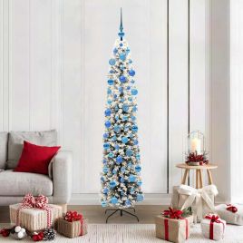 EVERIS Artificial Christmas Tree with 300 LEDs with Stand Green 180 cm