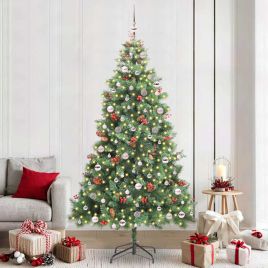 GLIMRA Artificial Christmas Tree Green 240 cm PVC and Metal