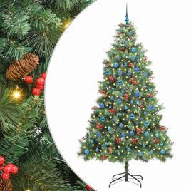 GLIMRA Artificial Christmas Tree Green 240 cm PVC and Metal
