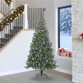 CINDOR Christmas Tree with 300 LEDs with Stand Green 240 cm PVC