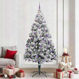 COSDEN Artificial Christmas Tree with 300 LEDs with Stand Green 240 cm