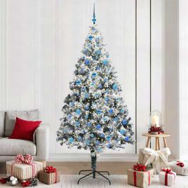 COSDEN Artificial Christmas Tree with 300 LEDs with Stand Green 240 cm