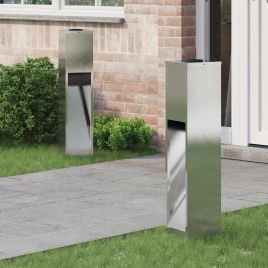 NIEBRO Solar Led Pathway Light 2 pcs Stainless Stainless Steel