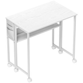 HERON 80 cm Drop Leaf Writing Work Desk White