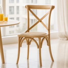 EVERLEIGH Rattan Dining Chair Oak - Set of 2