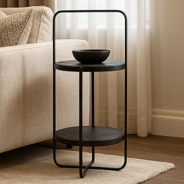 HAZELHURST Side Table - Black