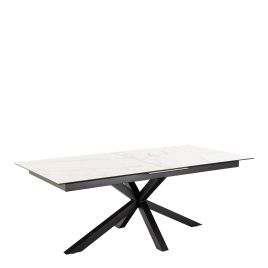 Dining Table - HEAVEN Extendable Dining Table Ceramic White 240cm