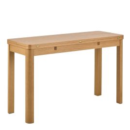 SOUTHA Extendable Rectangular dining table in Matt Oak 45/90 x 120 cm