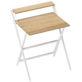 HERON 70 cm Folding Computer Desk Natural Wood Finish