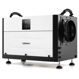 AIREASE 50L Crawl Space Dehumidifier with 3 Modes and Timer - Black
