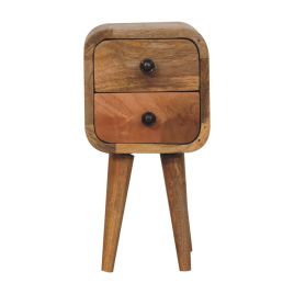 CROMER Extra Mini Curved Oak-ish Bedside