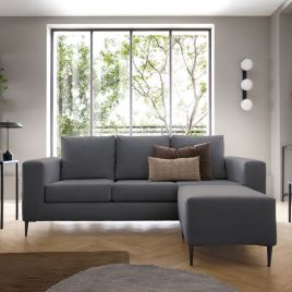 Rocky Reversible Corner Sofa - Dark Grey