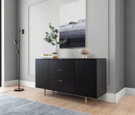Sideboard - VOKA Sideboard Black 150cm