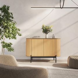 ROTTORIA Sideboard Cabinet Oak Vincenza 124cm