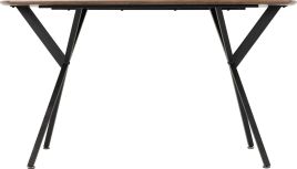 Athens Rectangular Dining Table - Oak Effect Black