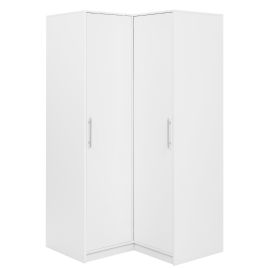 BARNSLEY 2 Door Corner Wardrobe White - 108cm