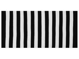 Outdoor Area Rug 80x150cm Black and White