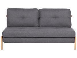 Fabric Sofa Bed Dark Grey EDLAND
