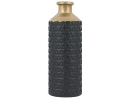 Stoneware Decorative Vase 39 Black Gold