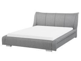 Fabric EU King Size Bed Grey NANTES