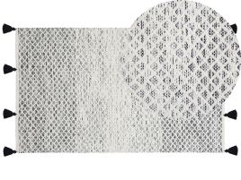Area Rug 80x150 Black and White