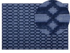 Viscose Rug 140x200cm Navy Blue
