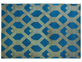 Viscose Rug 160x230cm Blue