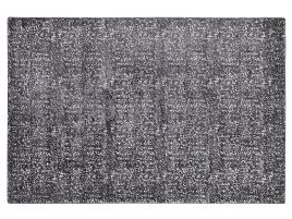 Viscose Area Rug 140x200cm Grey and Silver