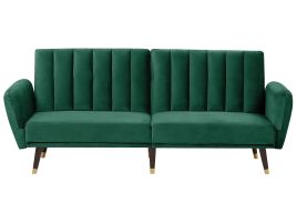 Velvet Sofa Bed Emerald Green VIMMERBY