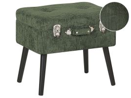 Corduroy Storage Stool Green MALLARD