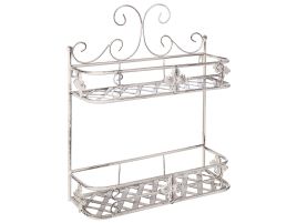 Metal Bathroom Wall Shelf White MARAYES