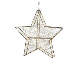 Outdoor LED Hanging Decor Star 58 cm Silver KURULA