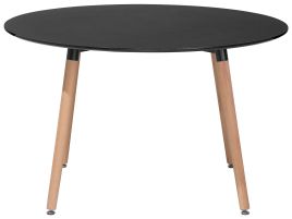 Round Dining Table âŒ€ 120 cm Black BOVIO