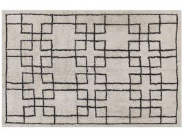 Cotton Area Rug 160x230cm Beige