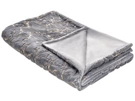 Blanket 150 x 200 cm Grey GODAVARI
