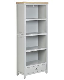 4 Tier Bookcase Grey CLIO