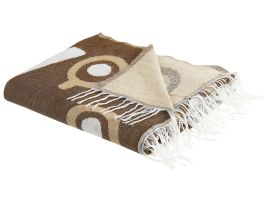 Blanket 130 x 170 cm Brown SIDDHA