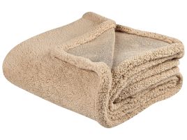 Blanket 125 x 150 cm Beige MIRGE